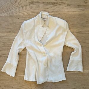 Vintage Armani Collezioni Cream Blazer Blouse